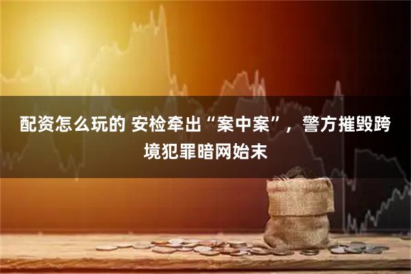 配资怎么玩的 安检牵出“案中案”，警方摧毁跨境犯罪暗网始末