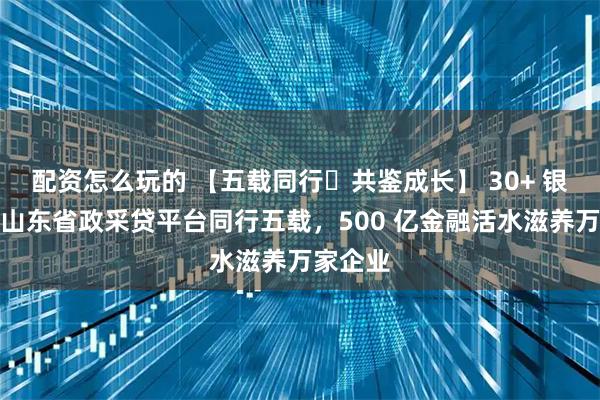配资怎么玩的 【五载同行・共鉴成长】 30+ 银行携手山东省政采贷平台同行五载，500 亿金融活水滋养万家企业
